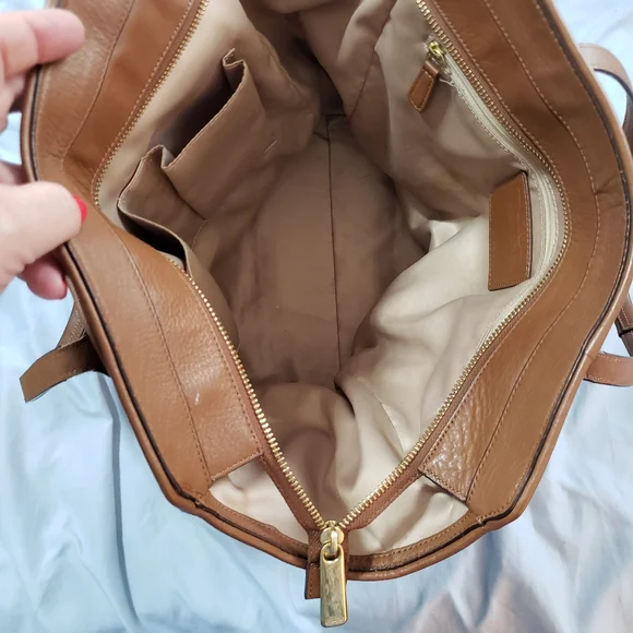 COACH brown leather tote - Picture 8 of 13